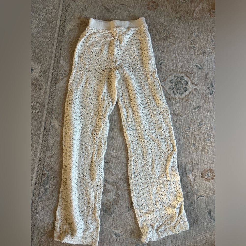 Zara crochet cover up pant